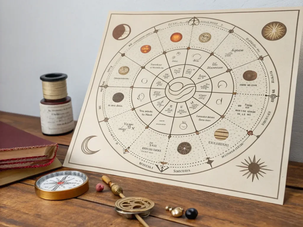 natal chart and progressed chart